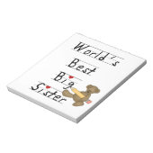 Bloc-note Meilleurs cadeaux aux grandes soeurs du monde (Tourné)