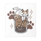 Bloc-note Mélange Purr-Fect : Conception de café pour le caf (Devant)