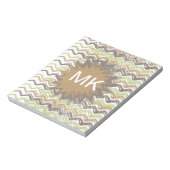 Bloc-note Melon Brandy Scribble ZigZag Motif (Tourné)