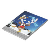 Bloc-note Mème de Noël drôle de renne qui regarde par-dessus (Tourné)