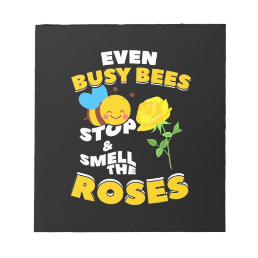 Bloc-note Même les abeilles occupées (Devant)