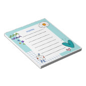 Bloc-note Mémo de doodle Pastel Dreamy (Incliné)