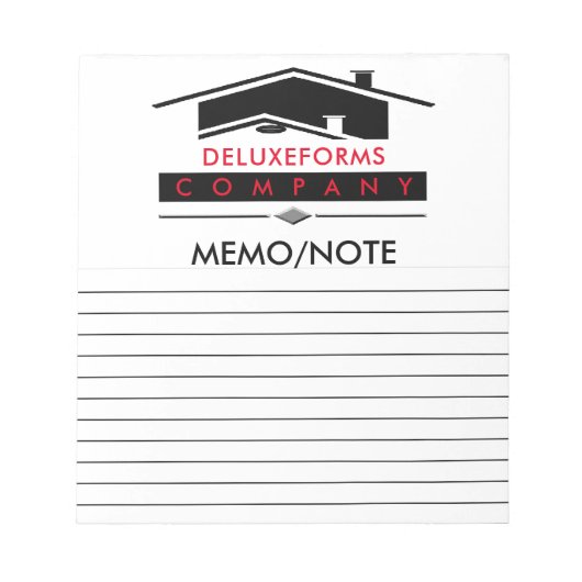 Bloc-note Mémo note de toit noir (Devant)