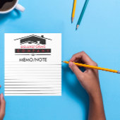 Bloc-note Mémo note de toit noir