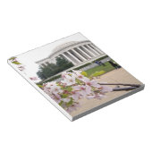 Bloc-note Mémorial Thomas Jefferson avec cerisiers en fleurs (Incliné)