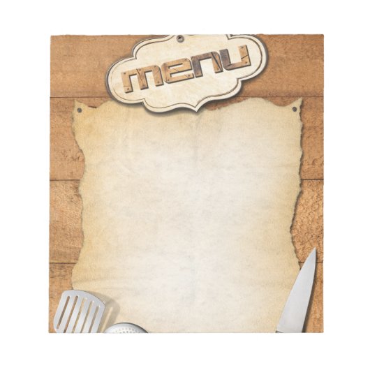 Bloc-note Menù (Devant)