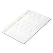 Bloc-note Menu hebdomadaire sain (Incliné)