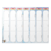 Bloc-note Menu Marbre Bleu (Devant)