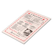 Bloc-note Menu Woolworth - Pad (Incliné)