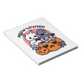 Bloc-note Meow-Loween - Cute Halloween Conception Chat (Incliné)
