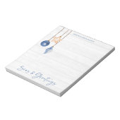 Bloc-note Mer et salutations Coquillage Ornement Bois (Tourné)