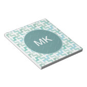 Bloc-note Mer vert géométrique (Incliné)