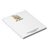 Bloc-note Merci de l'enseignant de la maternelle (Incliné)