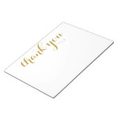 Bloc-note Merci Gold Script Print 11 x 8.5 (Incliné)