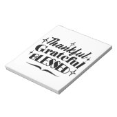 Bloc-note Merci, Gratuit, Béni Étincelant Thanksgiving (Tourné)