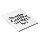 Bloc-note Merci, Gratuit, Béni Étincelant Thanksgiving (Incliné)