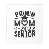 Bloc-note Mère Cadeau Fier Maman D'Un Senior 2022 (Devant)