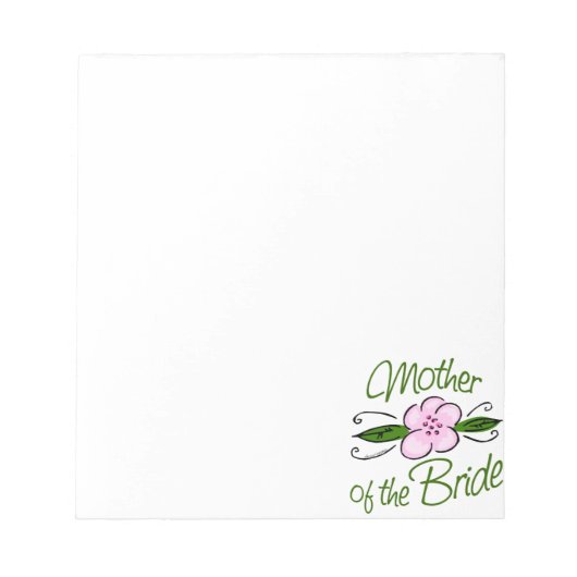 Bloc-note Mère de la mariée (Devant)