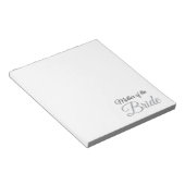 Bloc-note Mère de mariée Script Grey (Incliné)