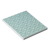 Bloc-note Mère de Pearl Turquoise ZigZag (Incliné)