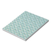 Bloc-note Mère de Pearl Turquoise ZigZag (Tourné)