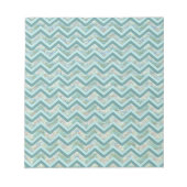 Bloc-note Mère de Pearl Turquoise ZigZag (Devant)