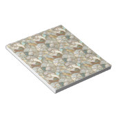 Bloc-note Mère d'or de style mosaïque de perle (Incliné)