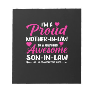 Bloc-note Mère En Droit D'Un Fils Étonnant En Droit