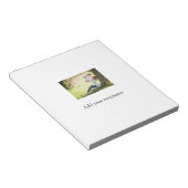 Bloc-note Mère fille photo de famille ajouter nom image text (Incliné)