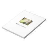 Bloc-note Mère fille photo de famille ajouter nom image text (Tourné)