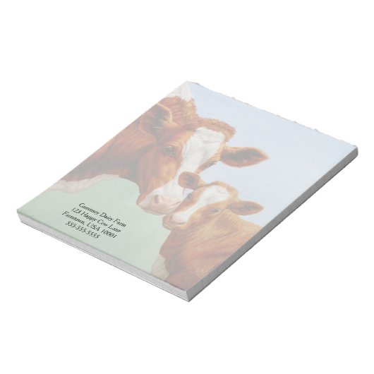 Bloc-note Mère Guernesey Vache et Mignonne Veau (Tourné)