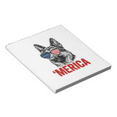 Bloc-note Merica Berger Allemand Drapeau Lunettes de Soleil (Incliné)