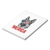Bloc-note Merica Berger Allemand Drapeau Lunettes de Soleil (Tourné)