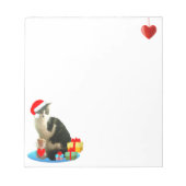 Bloc-note Merlin Chat de Noël mignon (Devant)