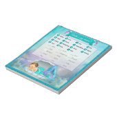 Bloc-note Mermaid Baby shower animal match jeu#130 40feuille (Tourné)