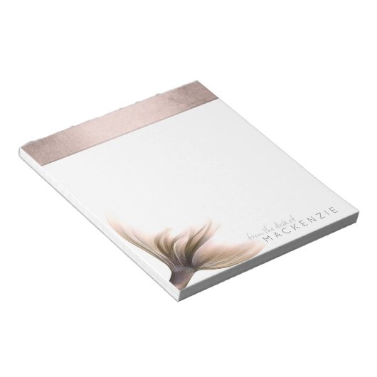 Bloc-note Mermaid Posh Tail | Dusty Terracotta Peach Custom (Incliné)