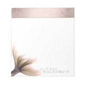 Bloc-note Mermaid Posh Tail | Dusty Terracotta Peach Custom (Devant)
