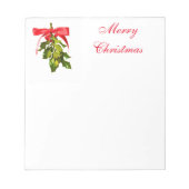 Bloc-note Merry Christmas mistletoe (Devant)