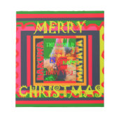 Bloc-note Merry Christmas The world around me is happy to ha (Devant)