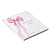 Bloc-note Message capsule anniversaire fille ruban rose (Incliné)