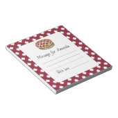 Bloc-note Message d'anniversaire de la capsule d'anniversair (Incliné)