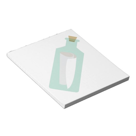 Bloc-note Message dans la bouteille (Incliné)