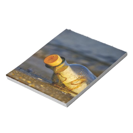 Bloc-note Message dans une bouteille (Tourné)