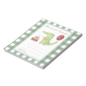 Bloc-note Message de capsule d'anniversaire de crocodile (Tourné)