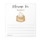 Bloc-note Message de capsule de temps d'anniversaire chinois (Devant)