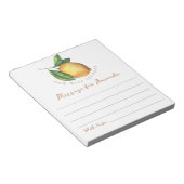 Bloc-note Message de capsule temporelle d'anniversaire de ci (Incliné)