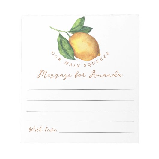 Bloc-note Message de capsule temporelle d'anniversaire de ci (Devant)