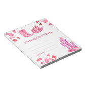 Bloc-note Message de capsule temporelle d'anniversaire de la (Incliné)