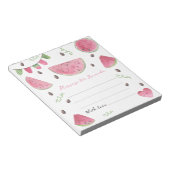 Bloc-note Message de capsule temporelle d'anniversaire de la (Incliné)