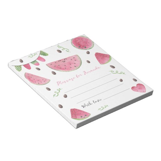 Bloc-note Message de capsule temporelle d'anniversaire de la (Incliné)